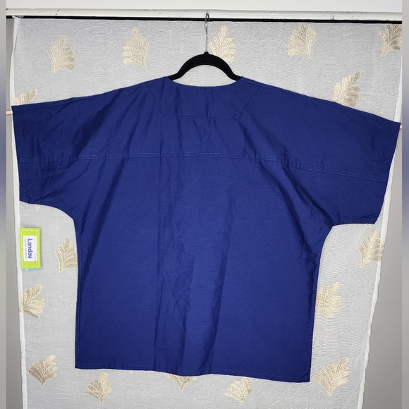 LANDAU Essential UNISEX Reversible Scrub Top.Size Large - Picture 10 of 10
